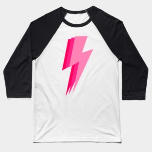 3 pink lightning bolt Baseball T-Shirt